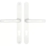 Easyfit Lever Lever UPVC Multipoint Door Handles - 70mm PZ Unsprung 240mm Screw Centres - Top Screw to Spindle 105mm