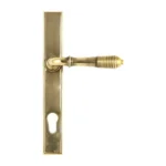 From the Anvil Reeded Lever Lever Multipoint Door Handles - 92mm PZ Sprung 212mm Screw Centres