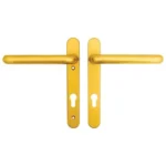 Hoppe Paris Extended Lever Lever UPVC Multipoint Door Handles - 92mm PZ Unsprung 122mm Screw Centres