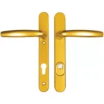 Hoppe Atlanta PAS24 Lever Lever UPVC Multipoint Door Handles - 92mm PZ Unsprung 122mm Screw Centres