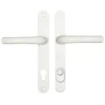 Hoppe Tokyo PAS24 Lever Lever UPVC Multipoint Door Handles - 92mm PZ Sprung 215mm Screw Centres