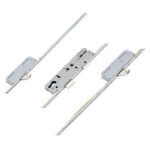 KFV Latch Deadbolt 2 Hooks Lift Lever Multipoint Door Lock (top hook to spindle = 375mm)