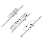 Lockmaster Latch Deadbolt 2 Hooks 2 Anti Lift Pins 4 Rollers Lift Lever or Double Spindle Multipoint Door Lock - Option 2 (top hook to spindle = 621mm)