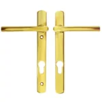 Straight Lever Lever UPVC Multipoint Door Handles - 92mm PZ Unsprung 122mm Screw Centres