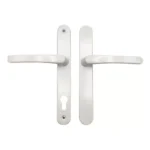 TSS Blank External Lever Lever UPVC Multipoint Door Handles - 92mm PZ Sprung 210mm Screw Centres