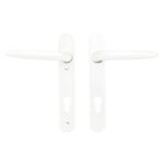 TSS Lever Lever UPVC Multipoint Door Handles - 92mm PZ Sprung 122mm Screw Centres