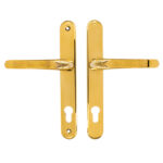 TSS Lever Lever UPVC Multipoint Door Handles - 92mm PZ Sprung 210mm Screw Centres