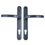 TSS Lever Lever UPVC Multipoint Door Handles - 92mm PZ Sprung 215mm Screw Centres