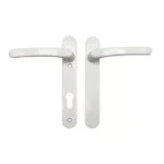 TSS Blank External Lever Lever UPVC Multipoint Door Handles - 92mm PZ Sprung 122mm Screw Centres