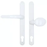 Millenco Lever Moveable Pad UPVC Multipoint Door Handles - 117mm/86mm PZ Sprung 237mm Screw Centres