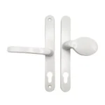 TSS Lever Moveable Pad Offset UPVC Multipoint Door Handles - 70/92mm PZ - Sprung - 215mm Screw Centres