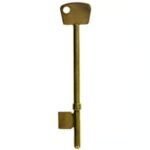 Union 3G114 Electro-Brass Copy Rim Length Key Blank