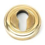 From The Anvil Round Euro Escutcheon - Art Deco (LEAD TIME: 2-3 DAYS)