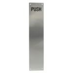 Screen Printed 'PUSH' Finger Plate