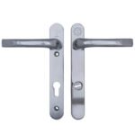 Mila Pro Secure TS007 2* Lever Lever UPVC Multipoint Door Handles - 92mm PZ Sprung 122mm Screw Centres
