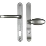 Mila ProSecure TS007 2* Lever Moveable Pad UPVC Multipoint Door Handles - 92/62mm PZ Sprung 212mm Screw Centres
