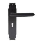 Carlisle Brass ADR011MB Art Deco Lever On Lock Backplate (LEAD TIME: 2-3 DAYS)