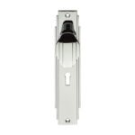 Carlisle Brass ADR021CP Art Deco Knob On Lock Backplate (LEAD TIME: 2-3 DAYS)