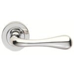 Manital AQ1 Astro Lever On Round Rose - Polished Brass (LEAD TIME: 2-3 DAYS)