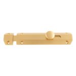 Carlisle Brass AQ82SB 152 x 36mm Surface Bolt c/w Keep Flat & Angled Mortice Keeps - Satin Brass (LEAD TIME: 2-3 DAYS)
