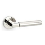 Alexander & Wilks AW201PNPVD Hurricane Plain Lever On Round Rose - Polished Nickel PVD (LEAD TIME: 2-3 DAYS)