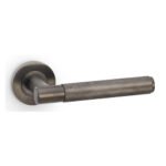 Alexander & Wilks AW220DBZPVD Spitfire Knurled Lever On Round Rose - Dark Bronze PVD (LEAD TIME: 2-3 DAYS)