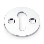 Alexander & Wilks AW399PC Victorian Standard Profile Escutcheon - Polished Chrome (LEAD TIME: 2-3 DAYS)