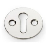 Alexander & Wilks AW399PN Victorian Standard Profile Escutcheon - Polished Nickel (LEAD TIME: 2-3 DAYS)