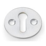 Alexander & Wilks AW399SC Victorian Standard Profile Escutcheon - Satin Chrome (LEAD TIME: 2-3 DAYS)