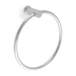 Alexander & Wilks AW451PC Brunel Diamond Knurled Towel Ring (LEAD TIME: 2-3 DAYS)