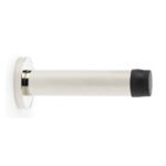 Alexander & Wilks AW616PN Cylinder Projection Door Stop On Rose - Polished Nickel (LEAD TIME: 2-3 DAYS)