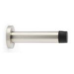 Alexander & Wilks AW616SN Cylinder Projection Door Stop On Rose - Satin Nickel (LEAD TIME: 2-3 DAYS)