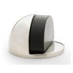 Alexander & Wilks AW631SN Shield Floor Mounted Door Stop - Satin Nickel (LEAD TIME: 2-3 DAYS)