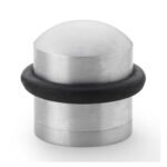 Alexander & Wilks AW638SC Dome Top Floor Mounted Door Stop - Satin Chrome (LEAD TIME: 2-3 DAYS)