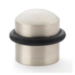 Alexander & Wilks AW638SN Dome Top Floor Mounted Door Stop - Satin Nickel (LEAD TIME: 2-3 DAYS)