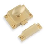 Alexander & Wilks AW730SBPVD Cupboard Latch - Satin Brass PVD (LEAD TIME: 2-3 DAYS)