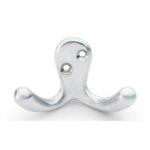 Alexander & Wilks AW773SC Victorian Double Robe Hook - Satin Chrome (LEAD TIME: 2-3 DAYS)