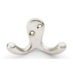 Alexander & Wilks AW773SN Victorian Double Robe Hook - Satin Nickel (LEAD TIME: 2-3 DAYS)