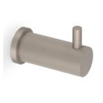 Alexander & Wilks AW776SN Brunel Reeded Coat Hook On 25mm Rose (LEAD TIME: 2-3 DAYS)