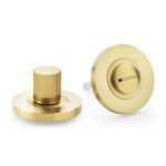 Alexander & Wilks AW792SBPVD Reeded Thumbturn and Release - Satin Brass PVD (LEAD TIME: 2-3 DAYS)