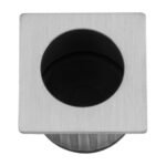 Alexander & Wilks AW993SC Sliding Door Finger Edge Pull Square - Satin Chrome (LEAD TIME: 2-3 DAYS)