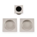 Alexander & Wilks AW995SN Square Sliding Door Pull Kit (LEAD TIME: 2-3 DAYS)