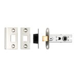 Eurospec BTL25NP 64mm Ce B/T Tubular Mortice Latch Square Nickel Plate (LEAD TIME: 2-3 DAYS)