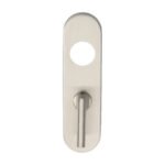 Eurospec CPRTL1170SSS 170 x 45 x 8mm Steelworx Radius Backplates Bathroom (57mm C/C) + Large Turn & Release (LEAD TIME: 2-3 DAYS)