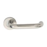 Eurospec CSL1190BSS Nera Safety Lever On Sprung Rose (LEAD TIME: 2-3 DAYS)