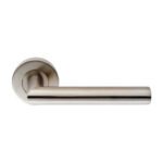Eurospec CSL1195SSS Mitred Lever Oval Bar on Sprung Rose (LEAD TIME: 2-3 DAYS)