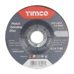 Timco Metal Grinding Disc 115x6.4x22.2mm