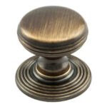 Carlisle Brass DK49CFB Delamain Ringed Knob 35mm (LEAD TIME: 2-3 DAYS)