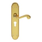 Carlisle Brass DL271Y Chesham Lever On Euro Lock Long Backplate (LEAD TIME: 2-3 DAYS)