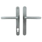 Fab & Fix Balmoral Blank Lever Lever UPVC Multipoint Door Handles - 92mm PZ Sprung 212mm Screw Centres